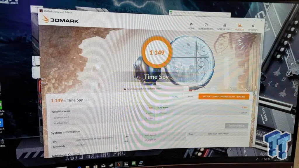 AMD Ryzen 5 3400G coloful benchmark