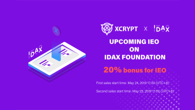 XCRYPT x IDAX IEO portada