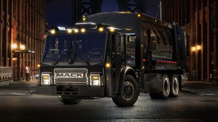mack camion electrico basura