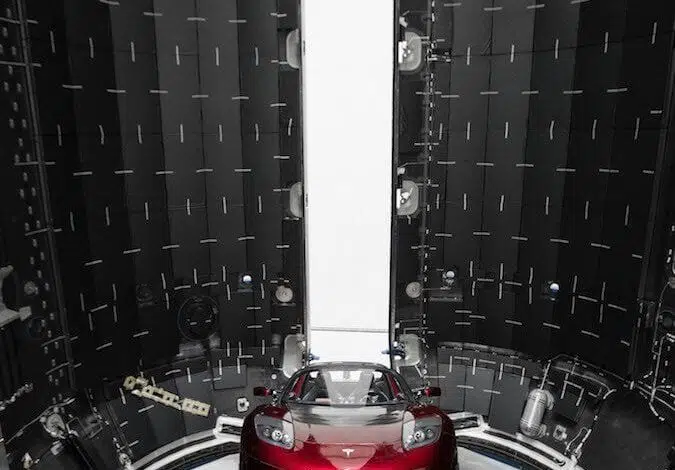 spacex falcon 9 tesla roadster