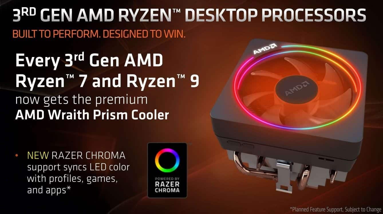 AMD Wraith Prism ryzen