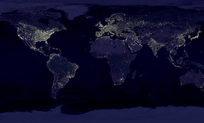 earth lights world 41949
