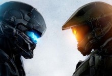Halo dos cascos azul y naranja