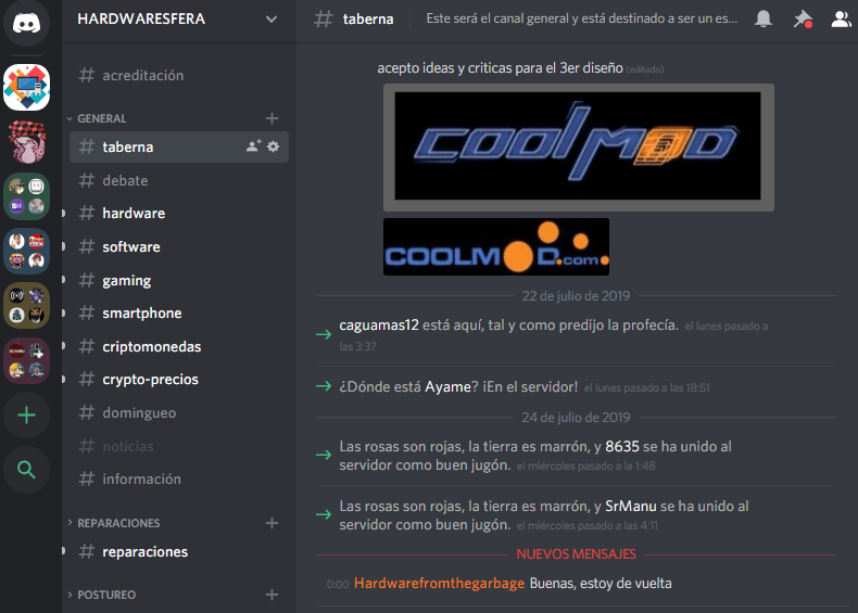 Carpetas Discord