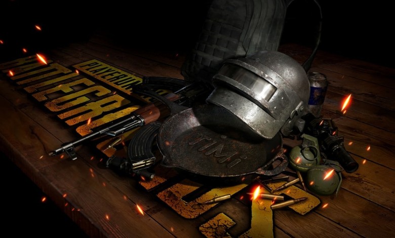 pubg sartén granadas y casco