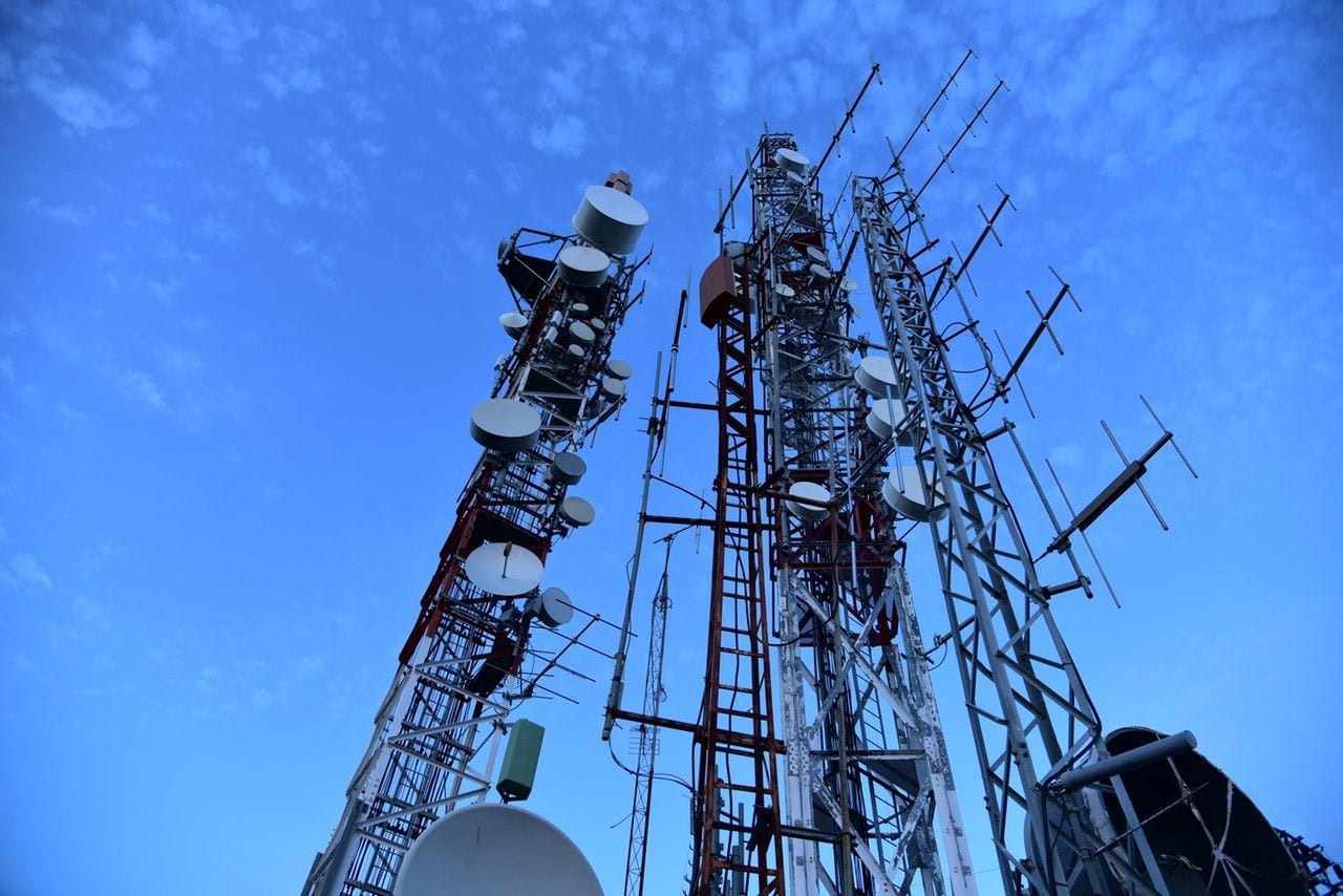 cell tower cellphone masts clouds 270286