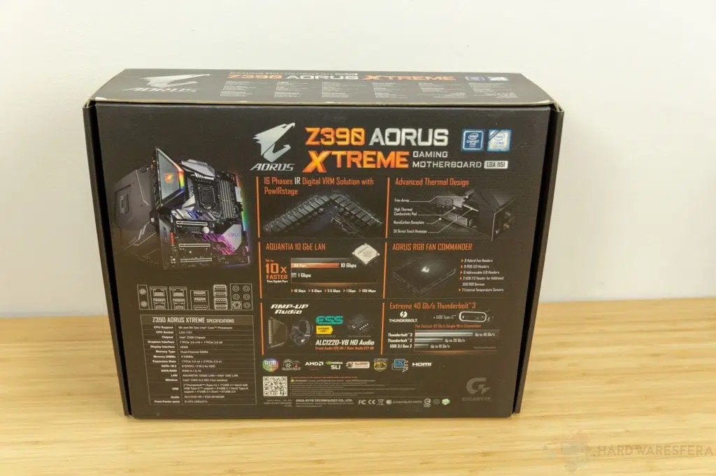 placa base AORUS Z390 EXTREME 19