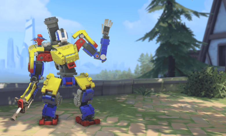 Bastion Skin Lego Bloque Overwatch