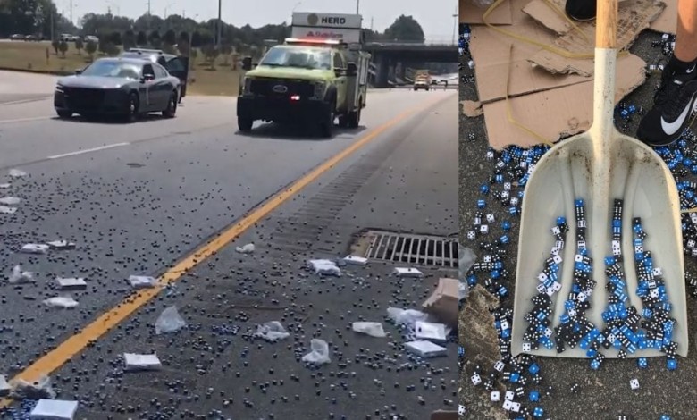 carretera dados incidente