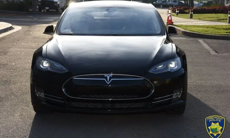 tesla model s policia freemont