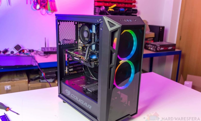 Caja MID TOWER Cougar turret RGB resultado