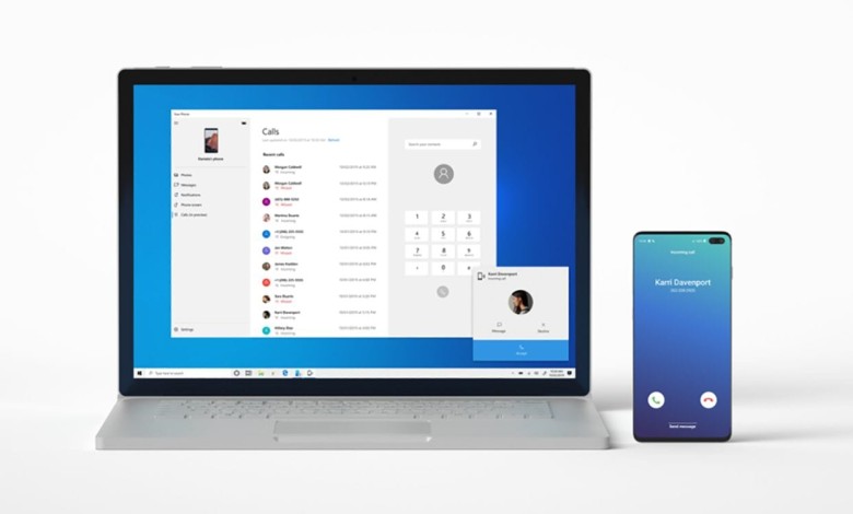 Windows 10 Llamadas Android