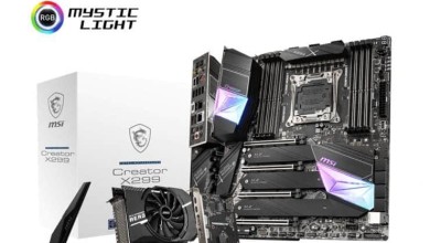 msi creator x299 intel core x xeon w 2200