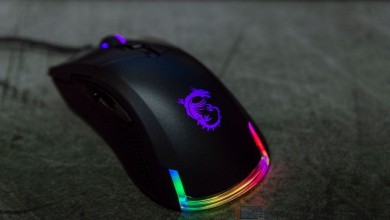 Raton gaming MSI Clutch GM50 trasera rgb