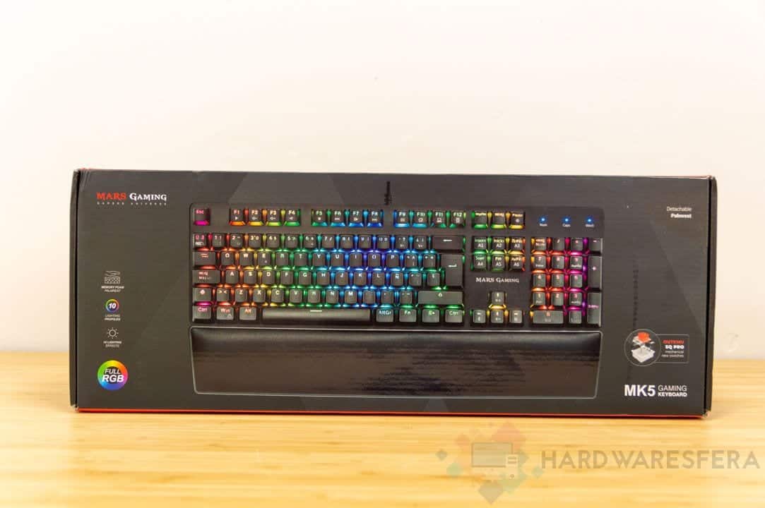 Teclado mecanico Mars Gaming MK5 caja frontal