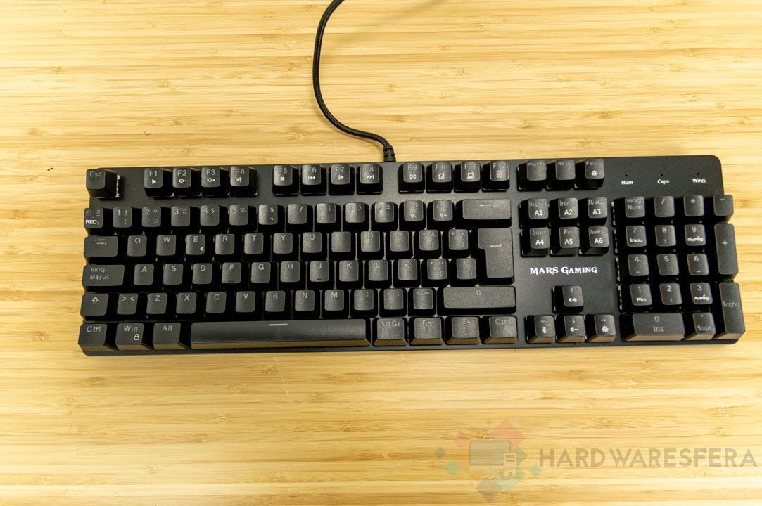 Teclado mecanico Mars Gaming MK5 cenital