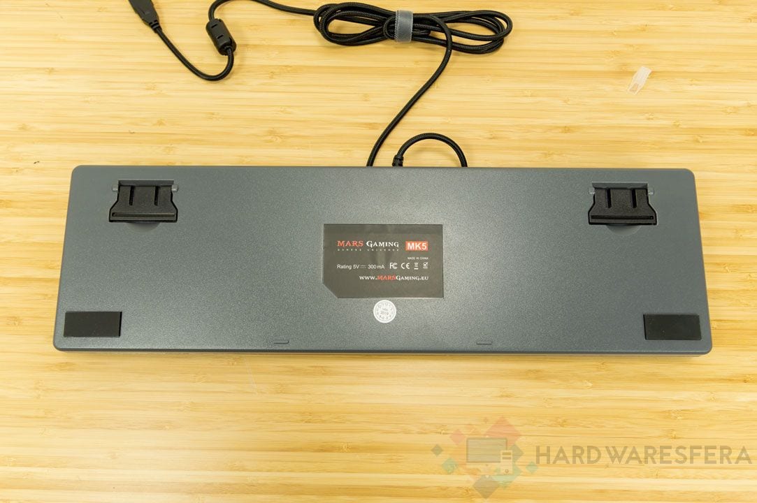 Teclado mecanico Mars Gaming MK5 trasera