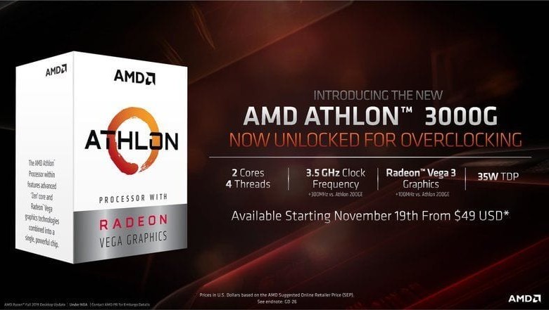 amd athlon 3000g