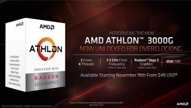 amd athlon 3000g