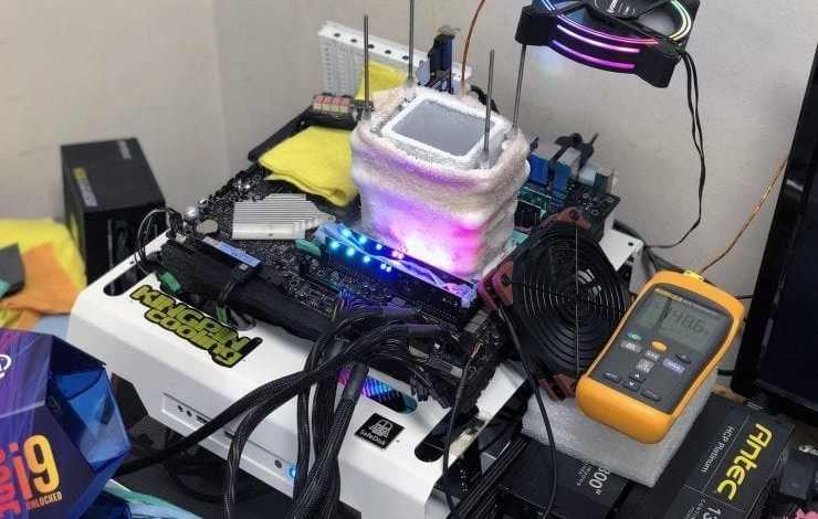 amd ryzen threadripper 3970x overclocking ln2