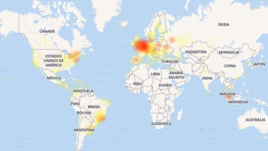 Las redes sociales Facebook e Instagram están caídas o presentan problemas