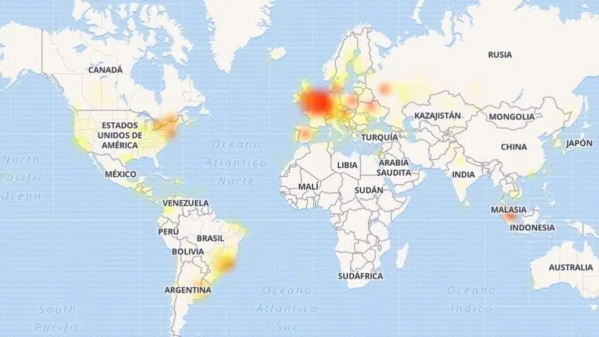 Las redes sociales Facebook e Instagram están caídas o presentan problemas