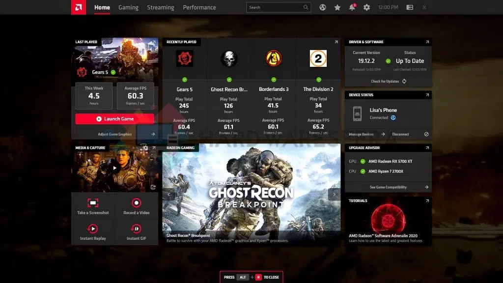 amd radeon adrenalin 2020