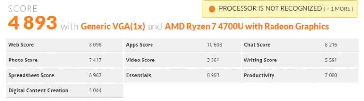 AMD Ryzen 7 4700U