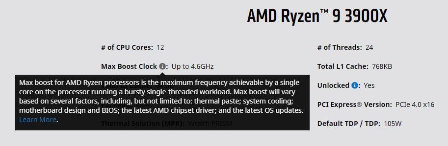 AMD Ryzen Boost