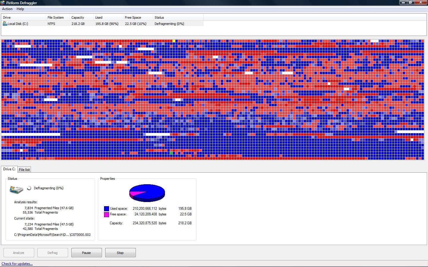 fragmentacion hdd