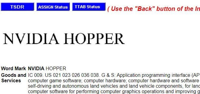 nvidia hopper