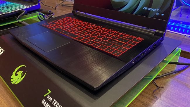 MSI Bravo 5 Ryzen 4000 con RX 5500M