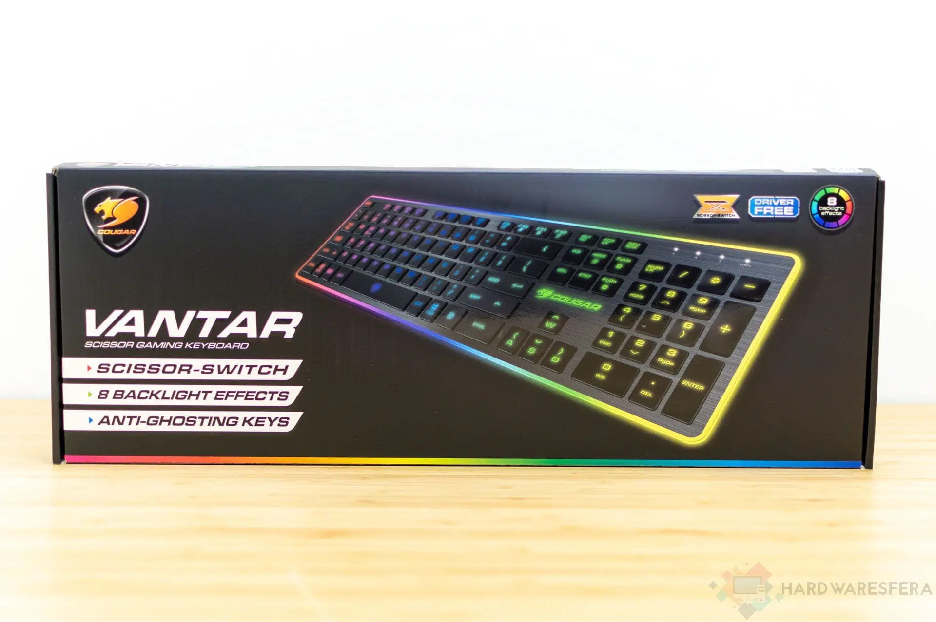 caja teclado cougar vantar 