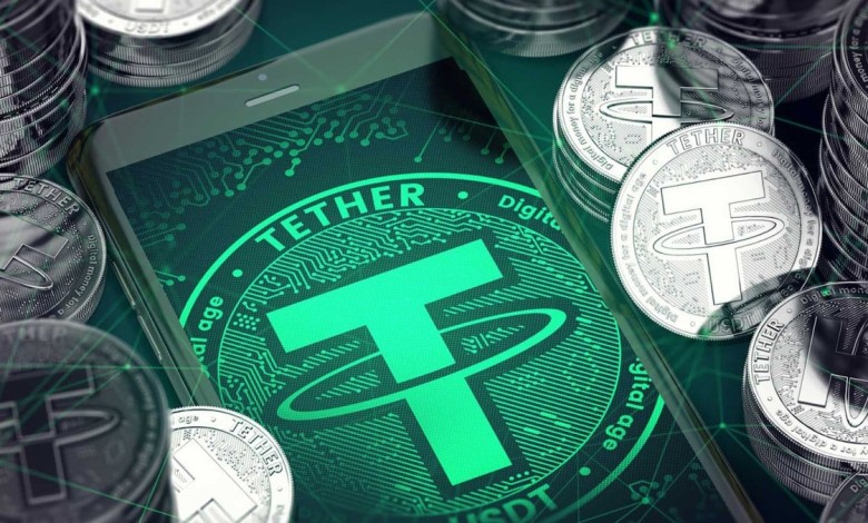 Tether tokens usdt establecoin stablecoin imprime