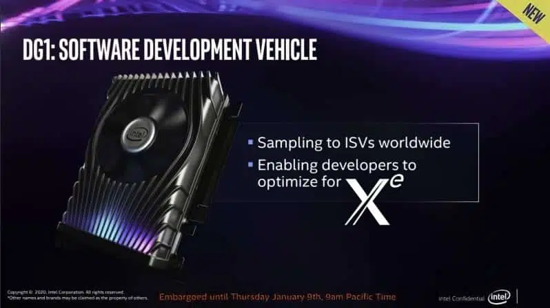 Intel DG1 imagen oficial