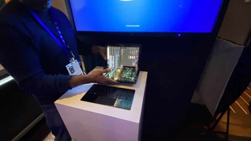 Portatil flexible de Intel