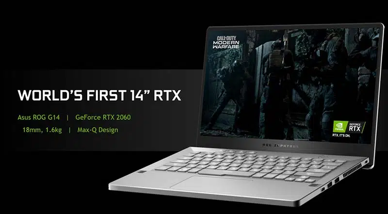 Portátil de 14 pulgadas con NVIDIA RTX