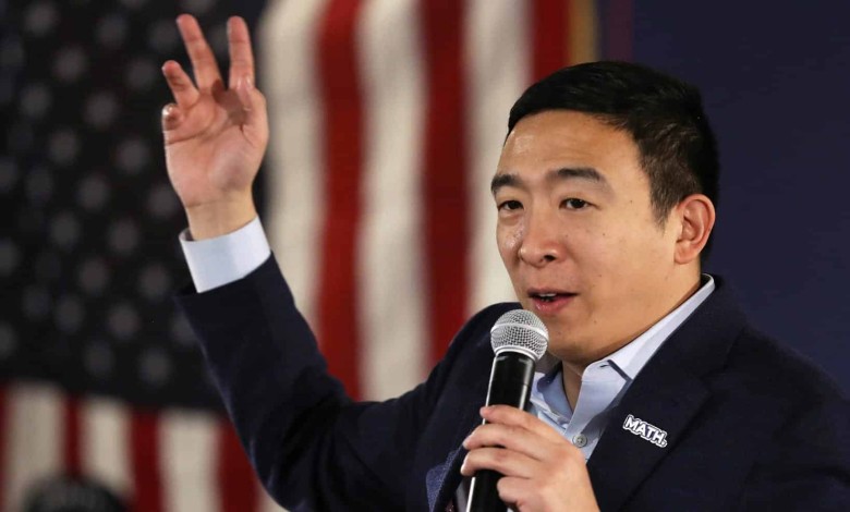 Andrew Yang candidato pro cripto