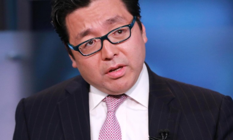Tom Lee precio bitcoin dow jones