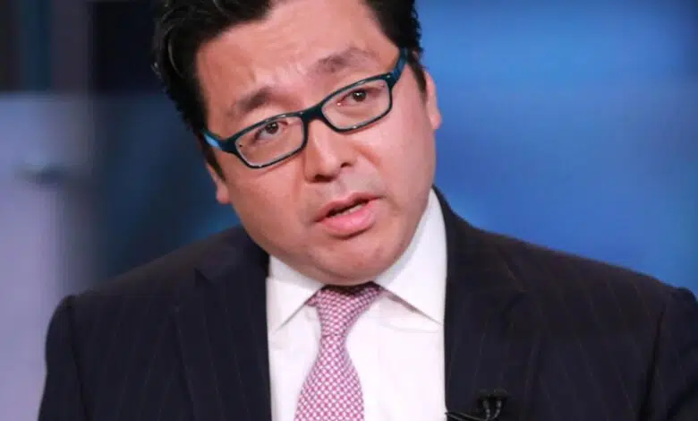 Tom Lee precio bitcoin dow jones
