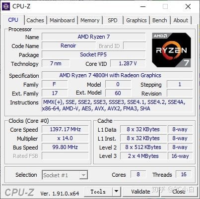 AMD Ryzen 7 4800H
