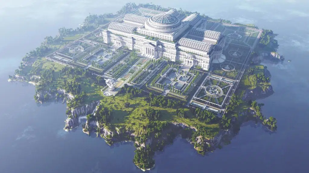 Biblioteca creada en Minecraft