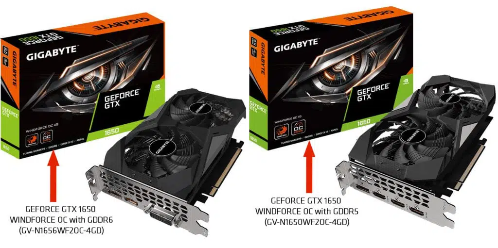 Gigabyte GTX 1650 4GB GDDR6