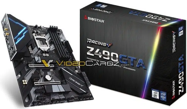 Biostar Racing Z490 GTA para los Intel Comet Lake 