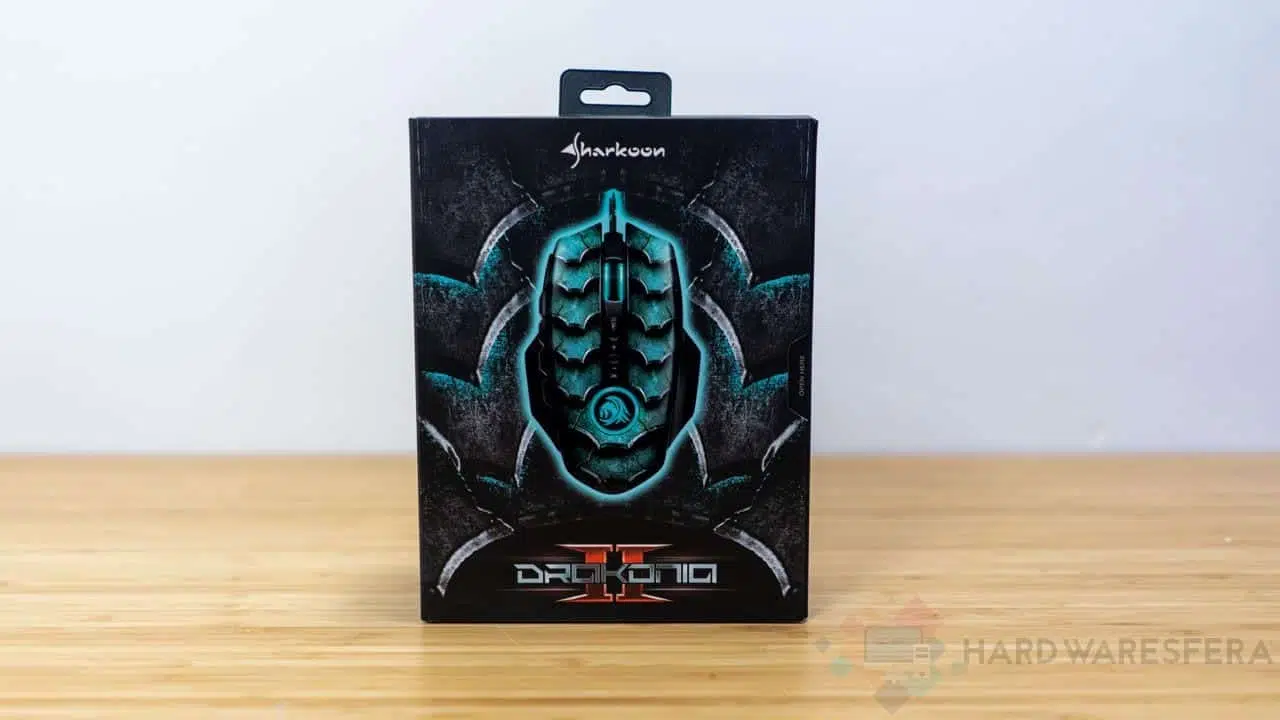 raton gaming Sharkoon Drakonia II caja fronta