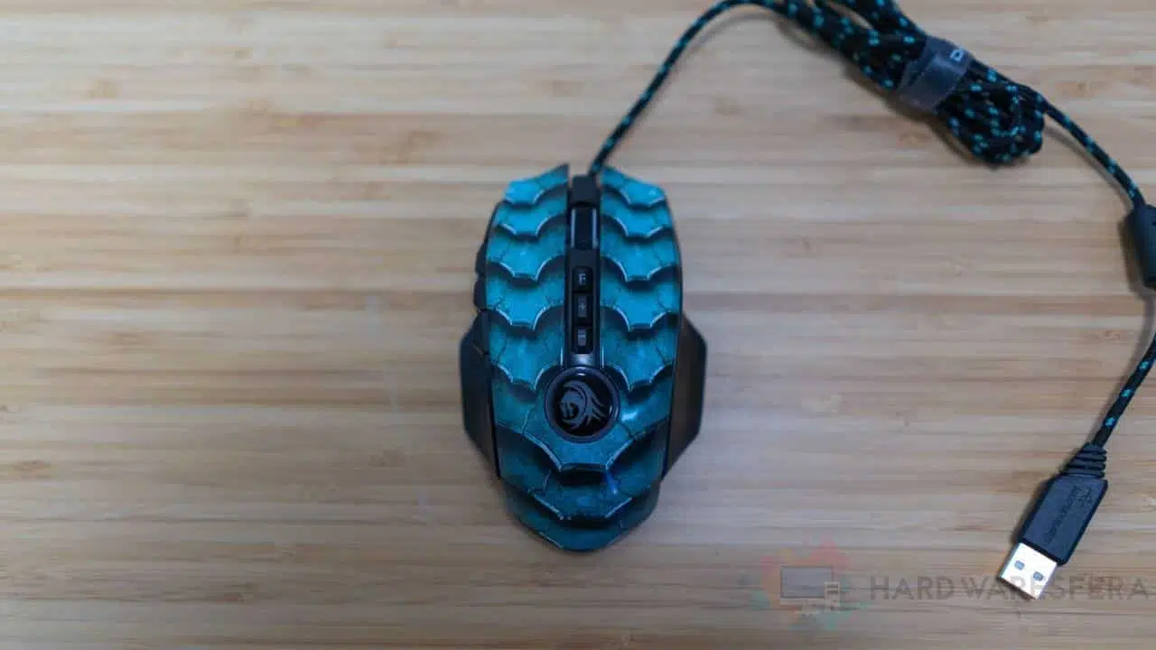 raton gaming Sharkoon Drakonia II vista aerea