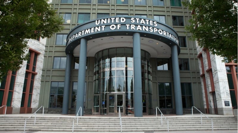 departamento de transporte EEUU blokchain DLT drones
