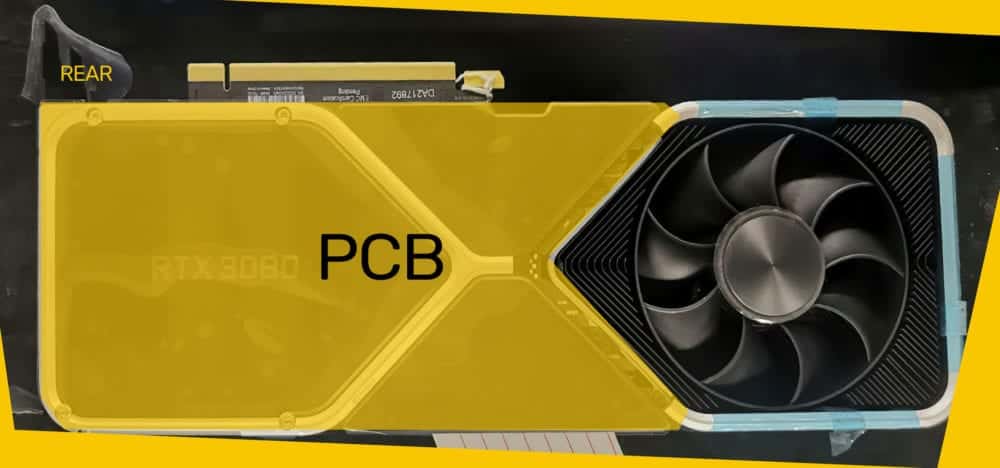 filtrada imagen nvidia rtx 3080 trasera pcb