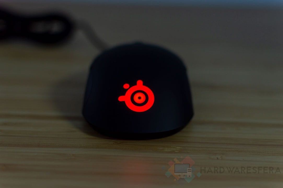 raton SteelSeries Sensei Ten logo rojo rgb