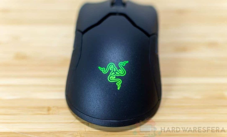 raton razer viper logo verde